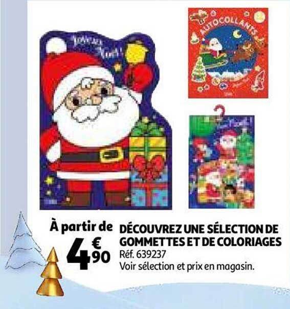 gommettes et de coloriages