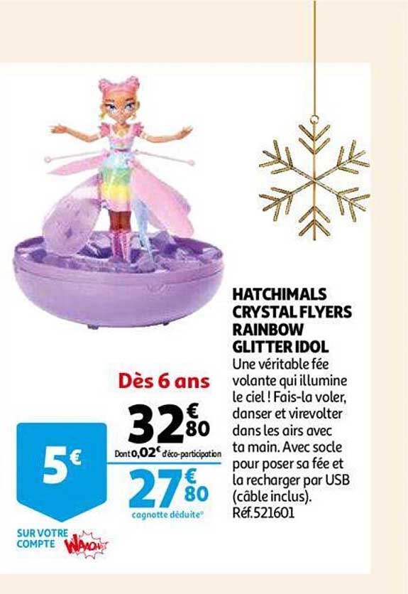 hatchimals crystal flyers rainbow glitter idol