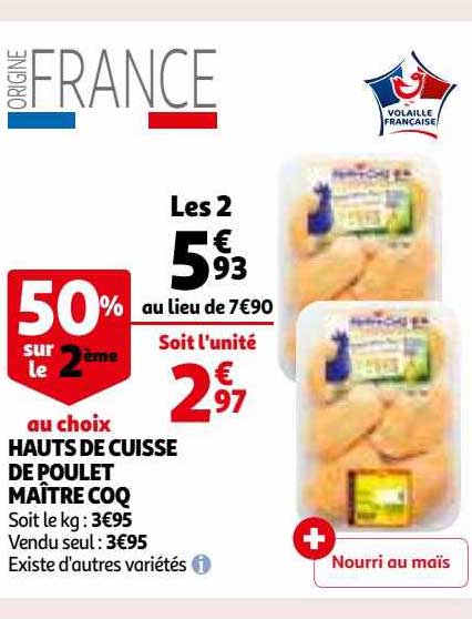 hauts de cuisse de poulet maître coq