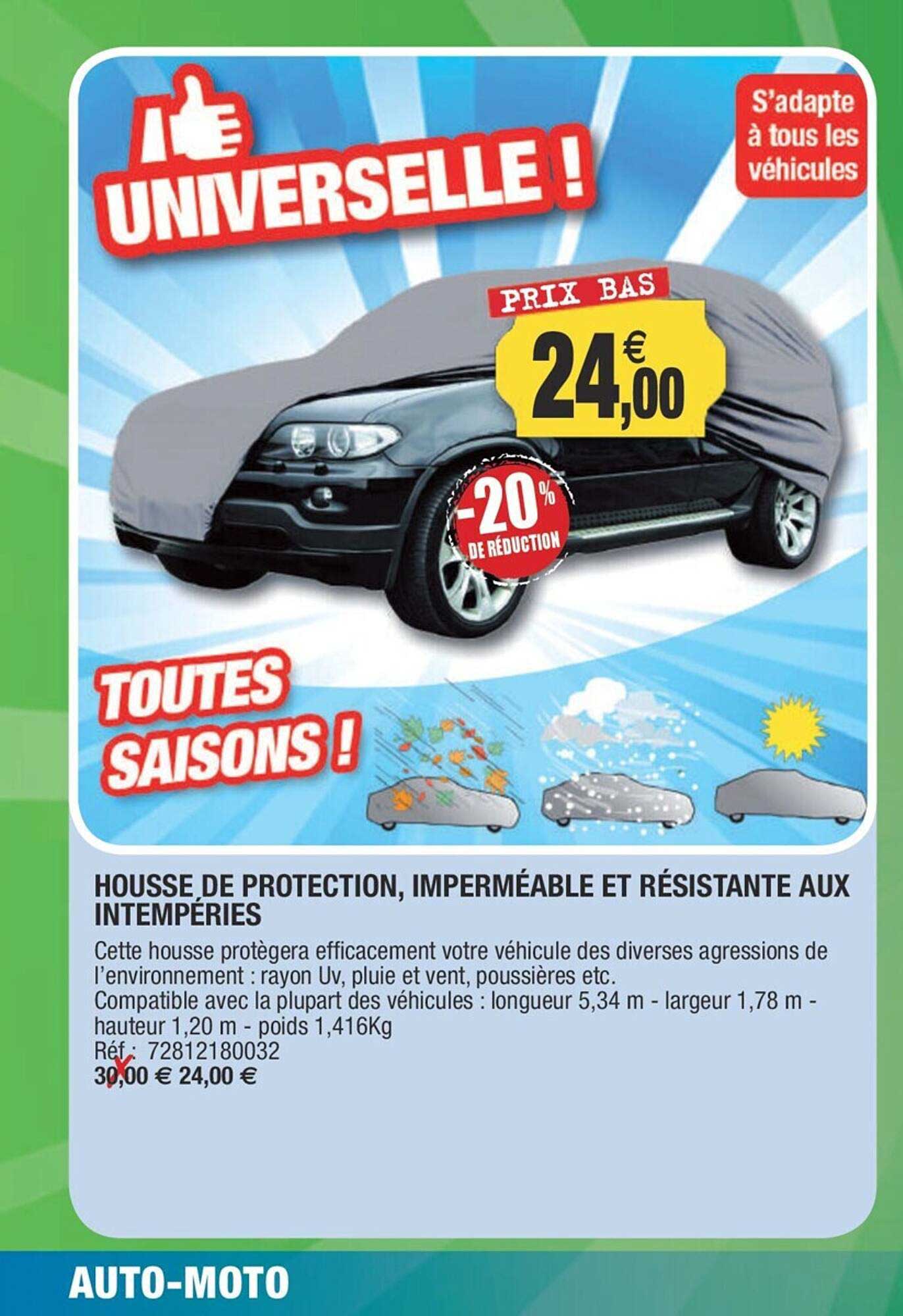 housse de protection, imperméable et résistante aux intempéries