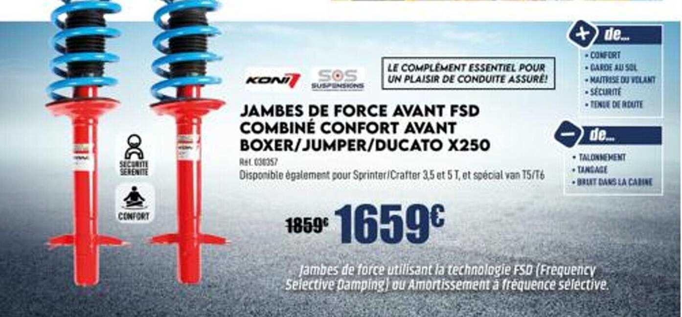 jambes de force avant fsd combiné confort avant boxer-jumper-ducato x250