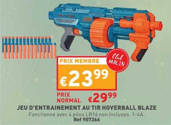 jeu d'entrainement au tir hoverball blaze
