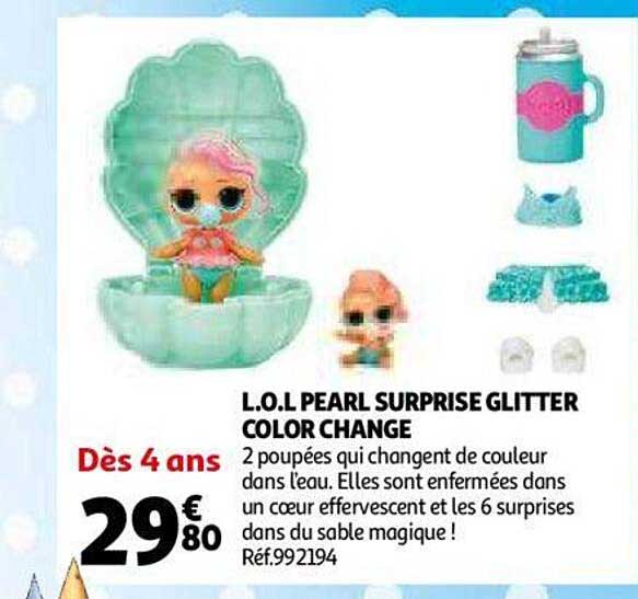 l.o.l. pearl surprise glitter color change