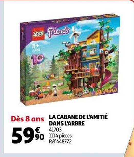 la cabane de l'amitié dans l'arbre lego friends