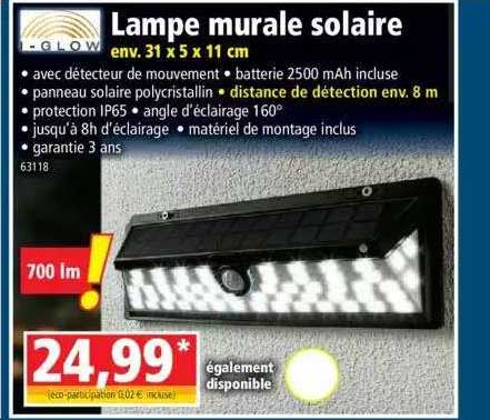 lampe murale solaire i-glow