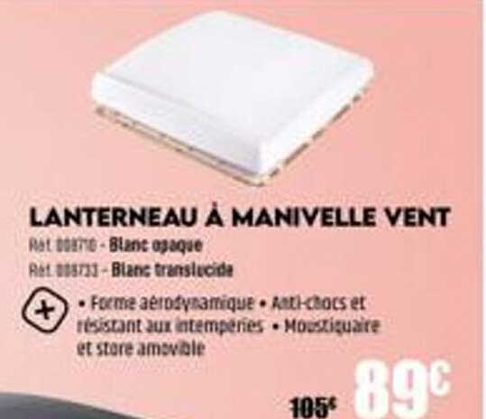 lanterneau à manivelle vent