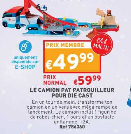 le camion pat patrouilleur pour die cast
