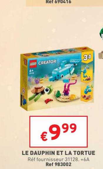 le dauphin et la tortue lego creator