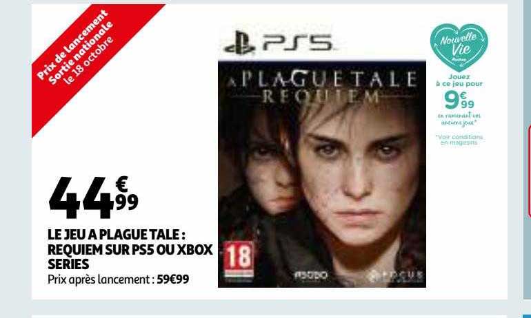 le jeu à plague tale : requiem sur ps5 ou xbox series