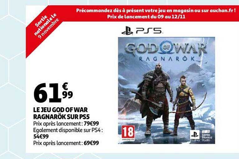 Le Jeu God Of War Ragnarök Sur Ps5