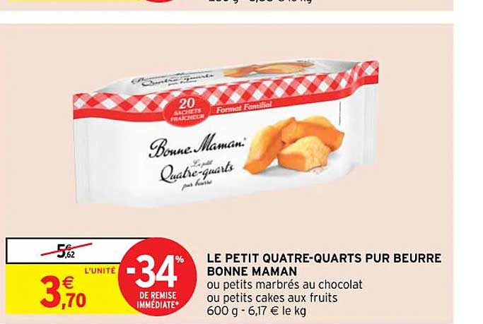 le petit quatre-quarts pur beurre bonne maman