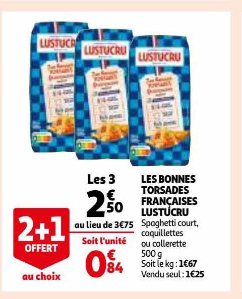 les bonnes torsades françaises lustucru