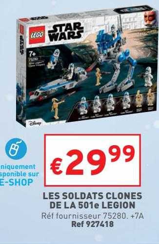 les soldats clones de la 501e légion lego star wars