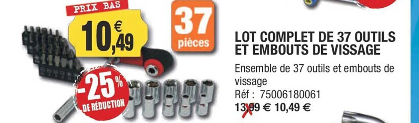 Lot Complet De 37 Outils Et Embouts De Vissage