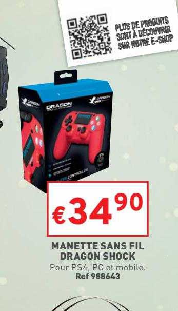 manette sans fil dragon shock