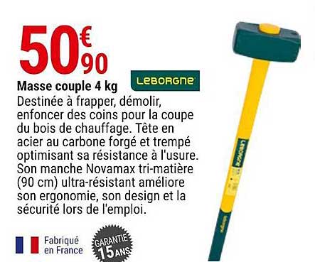 masse couple 4 kg leborgne