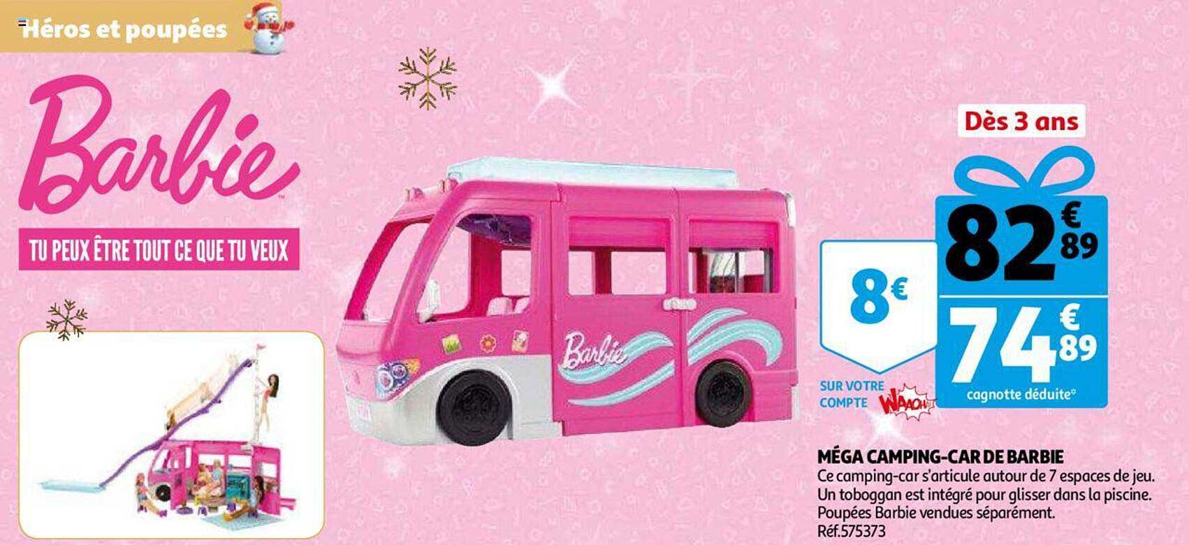méga camping-car de barbie