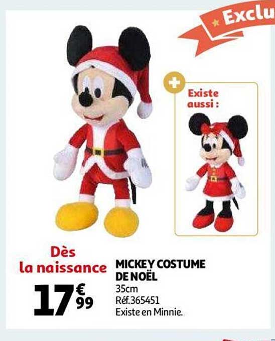 mickey costume de noël