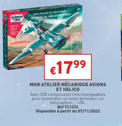 mon atelier mécanique avions et hélico science & jeu