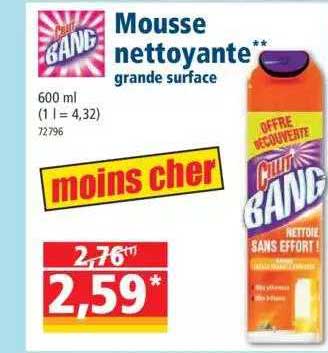 mousse nettoyante grande surface cillit gang