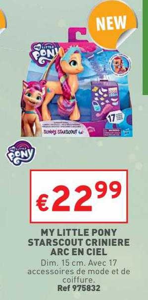 my little pony starscout crinière arc en ciel