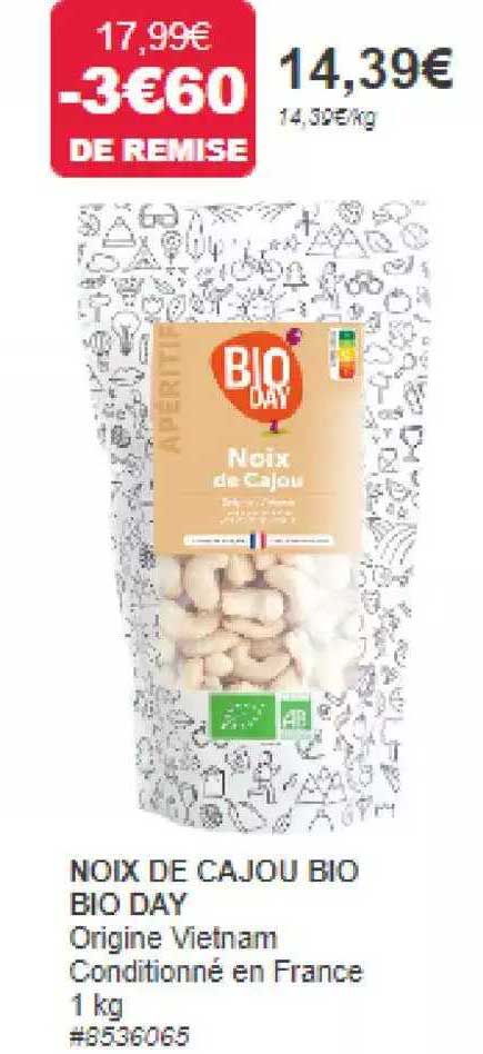 noix de cajou bio bio day