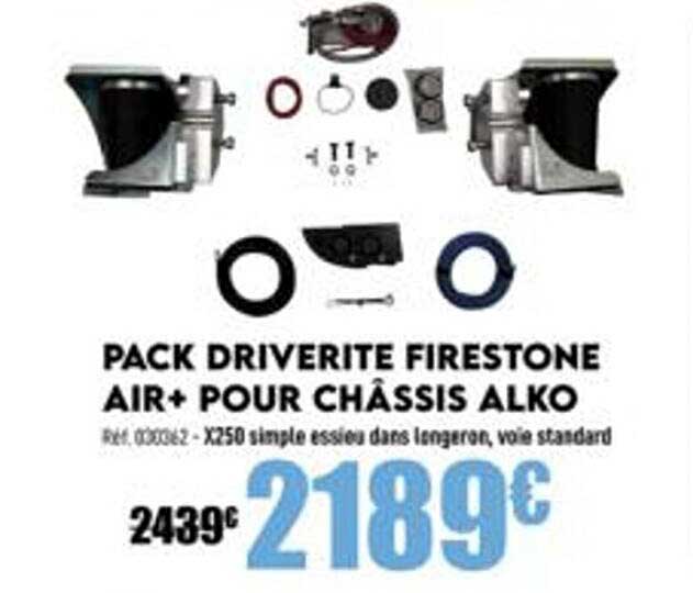 pack driverite firestone air+ pour châssis alko
