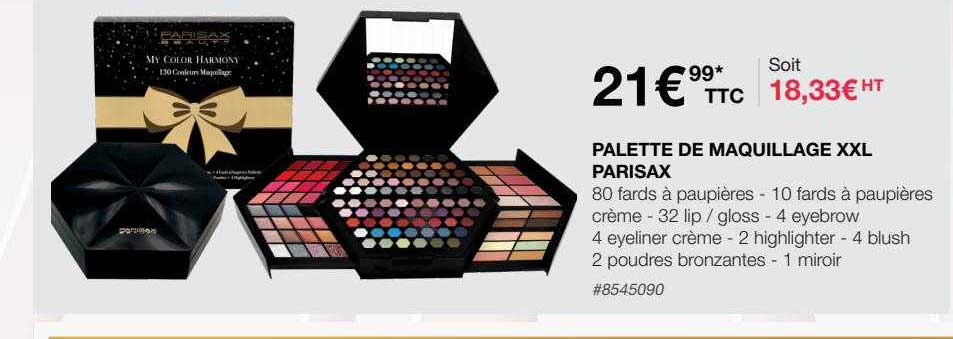palette de maquillage xxl parisax