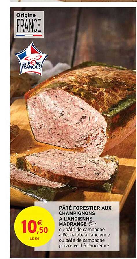 pâté forestier aux champignons à l'ancienne madrange