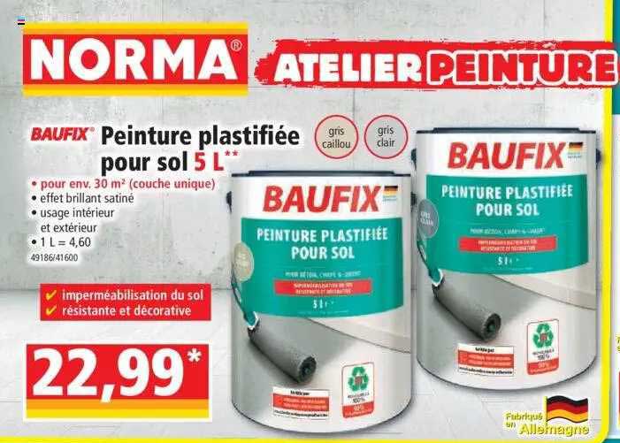 Peinture Plastifiée Pour Sol 5l Baufix