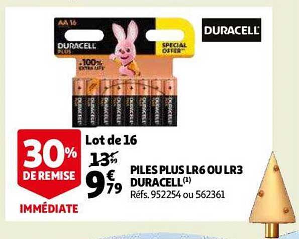 piles plus lr6 ou lr3 duracell