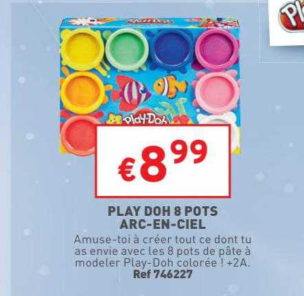 Play Doh 8 Pots Arc-en-ciel