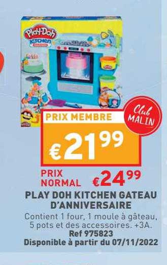 play doh kitchen gâteau d'anniversaire