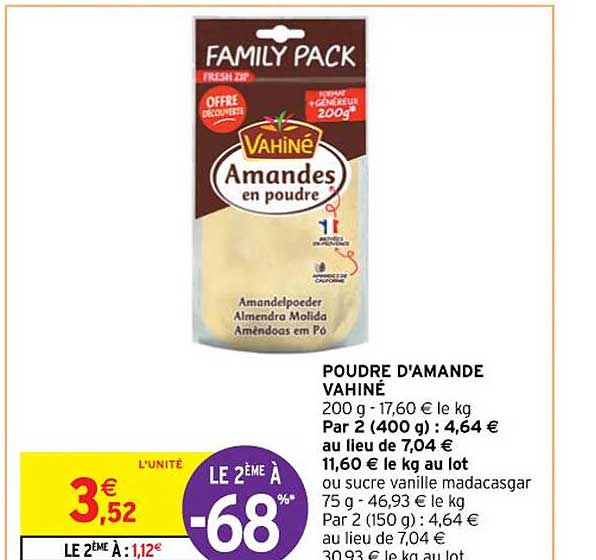 poudre d'amande vahiné
