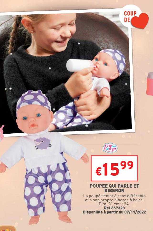 poupée qui parle et bibeon