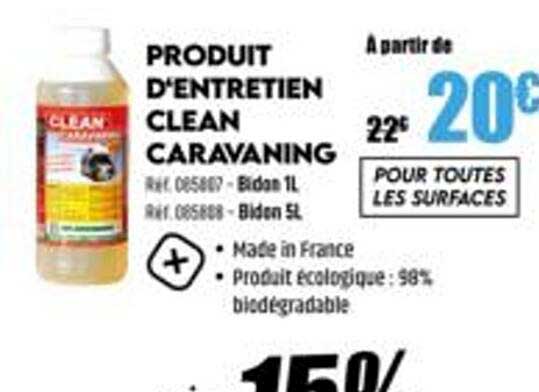 produit d'entretien clean caravaning