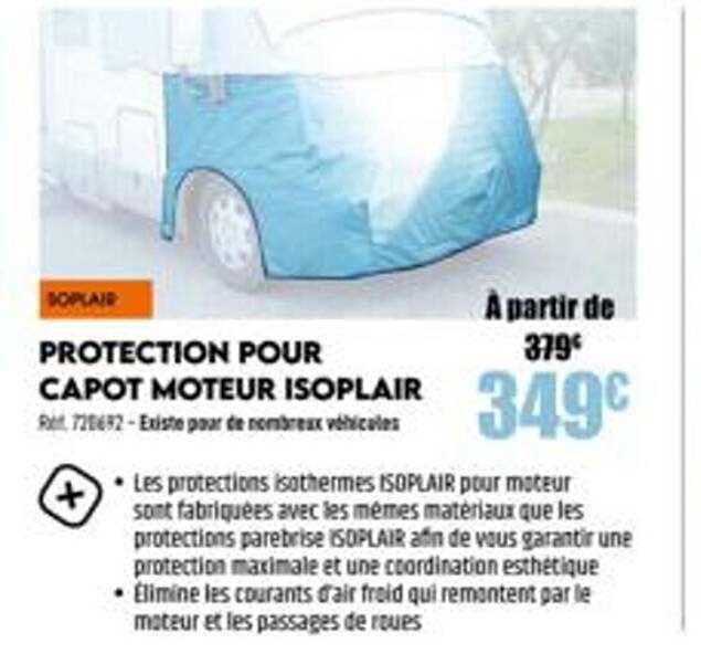 protection pour capot moteur isoplair