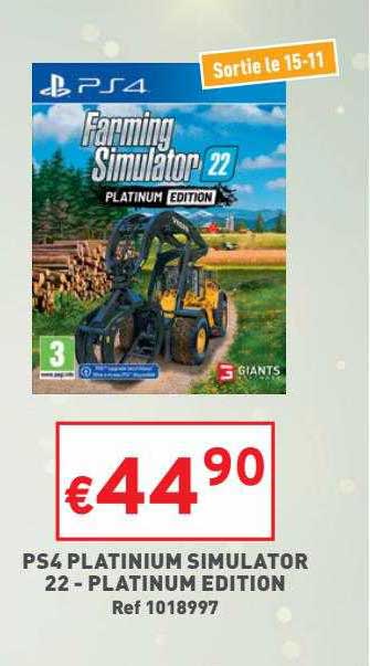 ps4 platinium simulator 22 - platinum édition