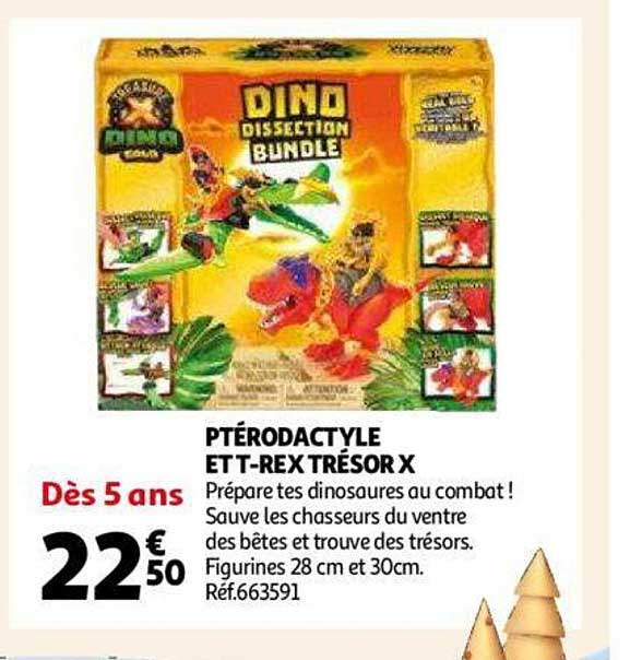 ptérodactyle et t-rex trésor x