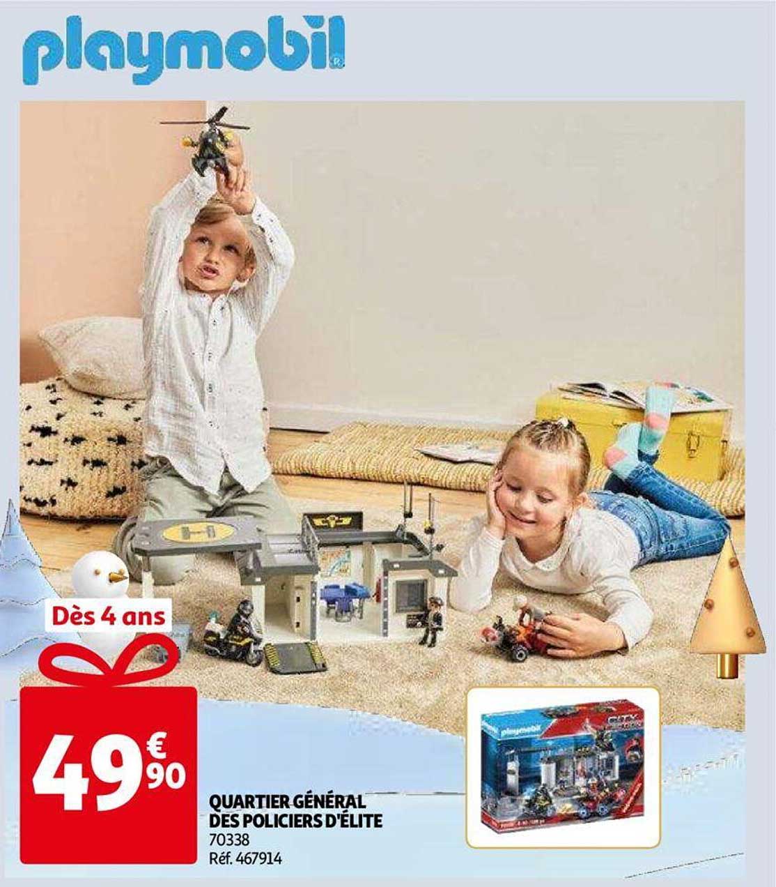 Quartier Général Des Policiers D'élite Playmobil