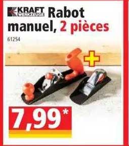 rabot manuel, 2 pièces kraft werkzeuge