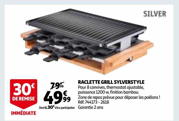 Raclette Grill Sylverstyle