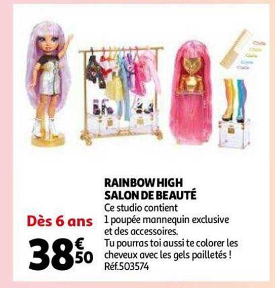 rainbow high salon de beauté