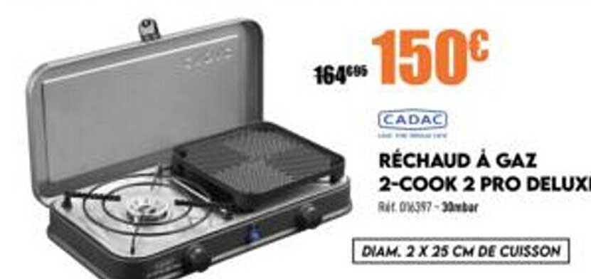 réchaud à gaz 2-cook 2 pro deluxe cadac