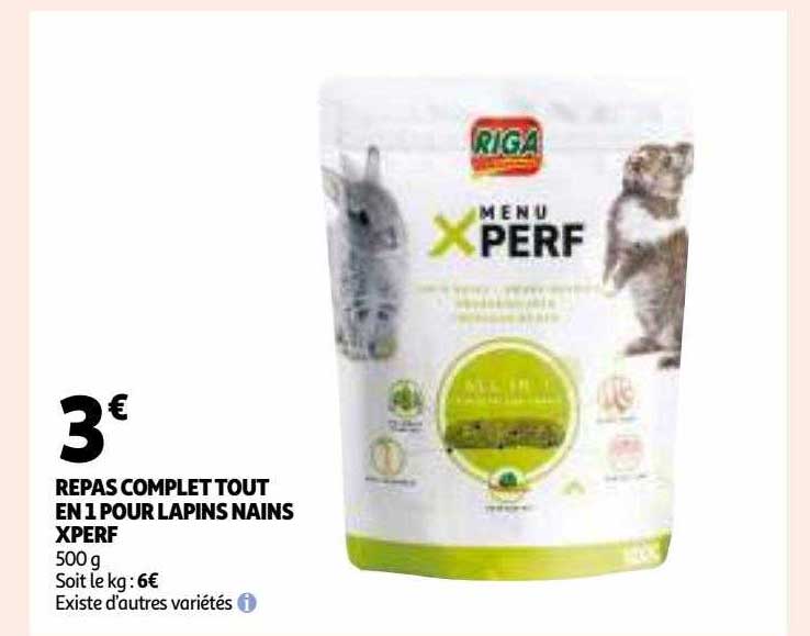 repas complet tout en 1 pour lapins nains xperf riga