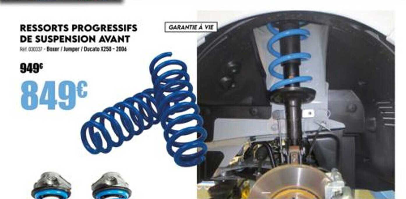 ressorts progressifs de suspension avant