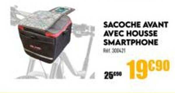 sacoche avant avec housse smartphone