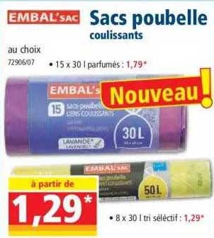 Sacs Poubelle Coulissants Embal'sac