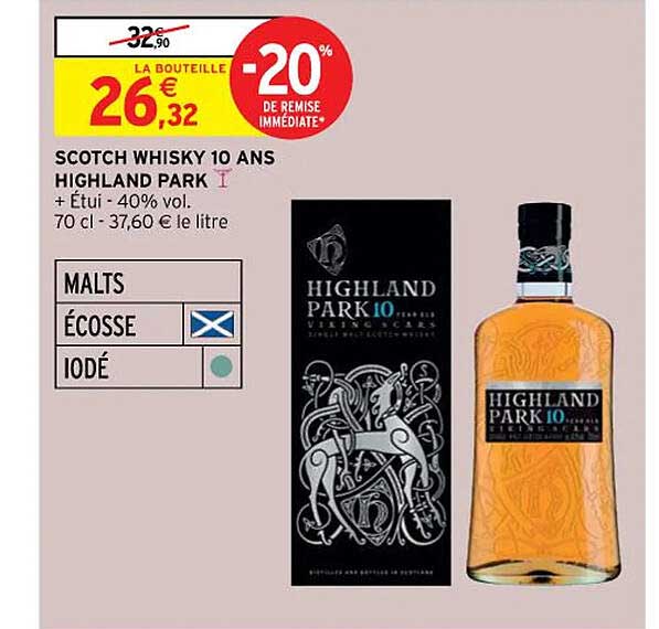scotch whisky 10 ans highland park