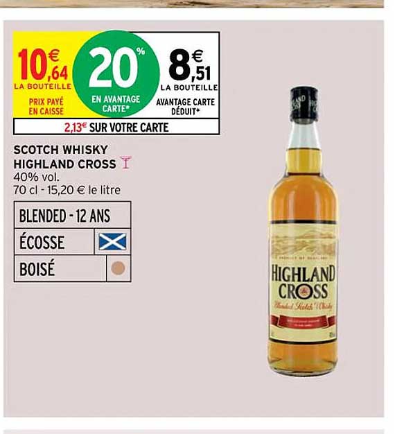 scotch whisky highland cross